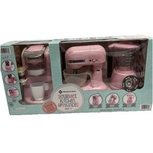 NEW Member's Mark Gourmet  Children's Pink Kitchen Appliances Little Girl Toys